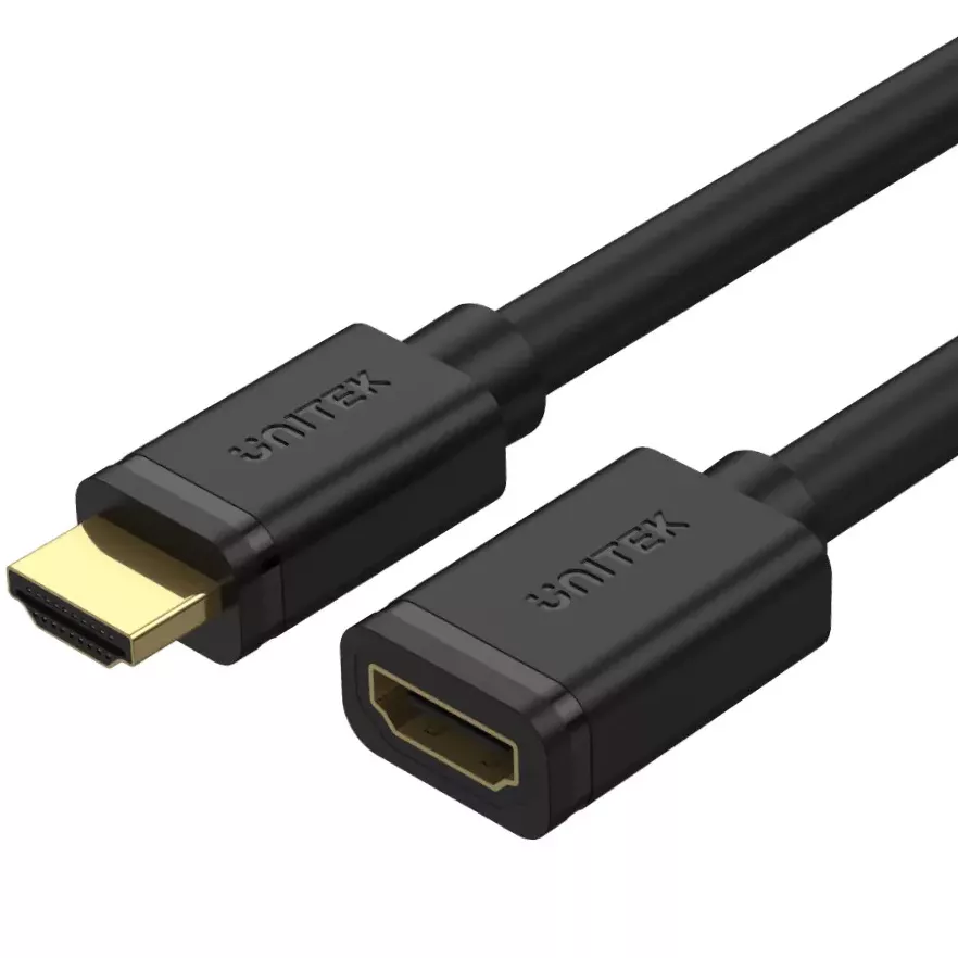 Cable extensión HDMI macho - hembra  v2.0 3 mts color negro, 4k@60hz  mod. Y- C166K - 0150202