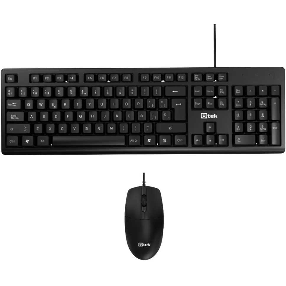 Combo KIT teclado mouse alámbrico USB / UT- KTD250 - 0010085