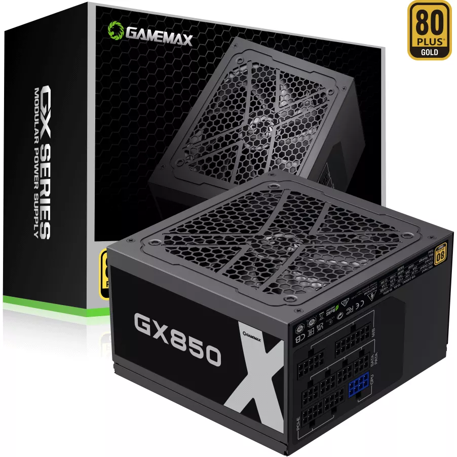 Fuente modular Gamemax Gx850 850w 80 Plus Gold Black - GX-850