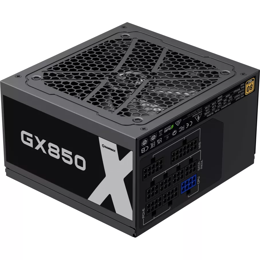 Fuente modular Gamemax Gx850 850w 80 Plus Gold Black - GX-850