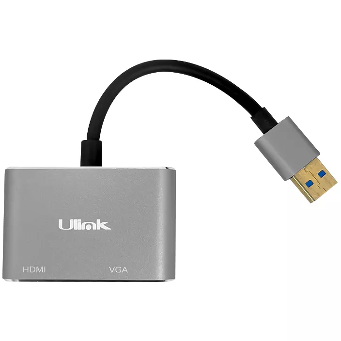Adaptador USB 3.0 HDMI y VGA metalico  UL- AD300HV - 0060176