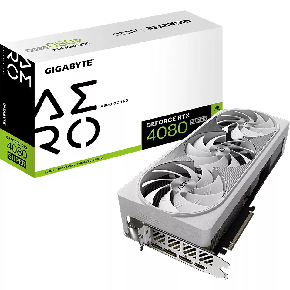 Tarjeta de Video GIGABYTE GeForce RTX 4080 SUPER AERO OC, 16GB GDDR6X, 256-bit, PCI-e 4.0 - GV-N408SAERO OC-16GD