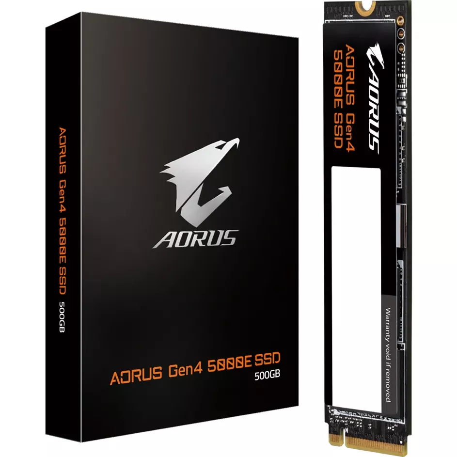SSD 500GB M.2 NVMe AORUS Gen4 5000E PCIe 4.0 5000 MB/s / 3800 MB/s - AG450E500G-G