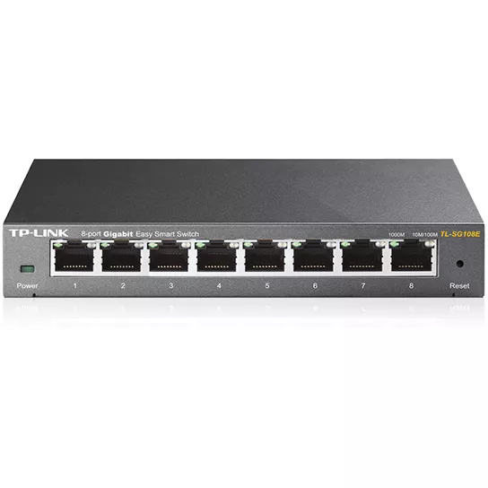 Switch Easy Smart de 8 puertos Gigabit TP-Link TL-SG108E, Puerto 10G RJ45 - TL-SG108E