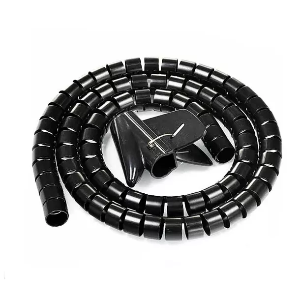 Espiral Reunidor de Cables 20mm 2mts Color Negro Atlanticswire  INC-HTA - AW-SPIRAL